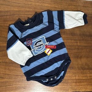 VTG Faded Glory Striped Sport Onesie